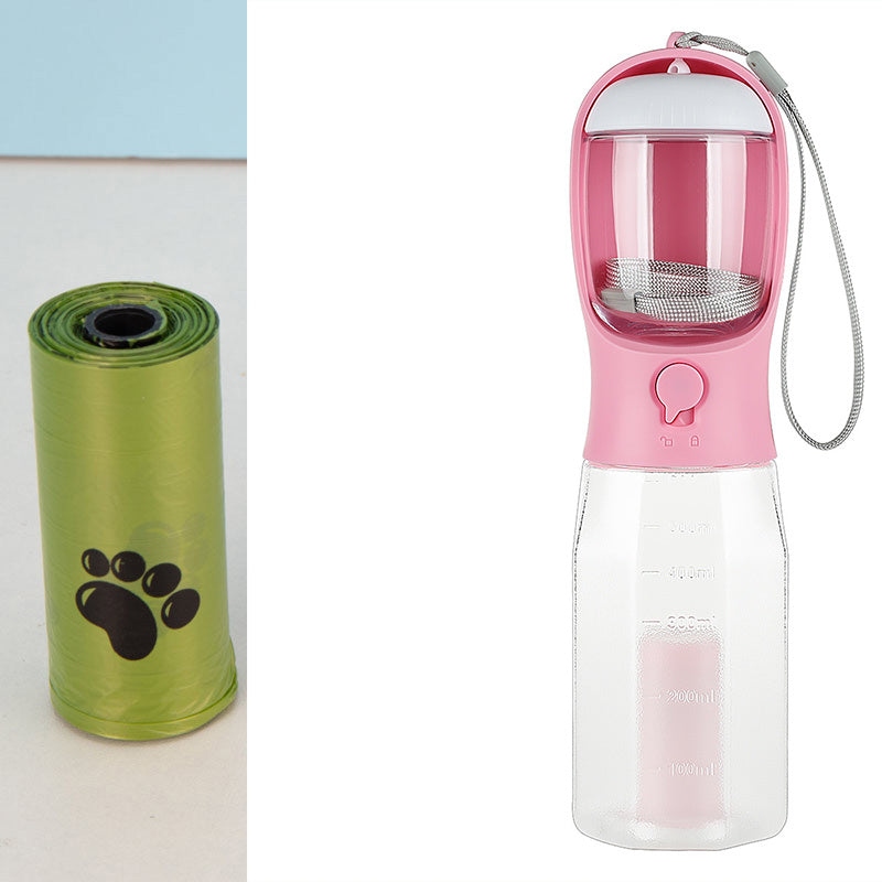 3-in-1 Leak-Proof Portable Pet Water Bottle & Feeder - Canine Companions